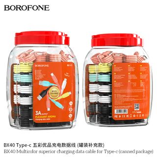 Cáp Sạc Truyền Dữ Liệu BOROFONE BX40 Multicolor superior Cổng Type-C 1m
