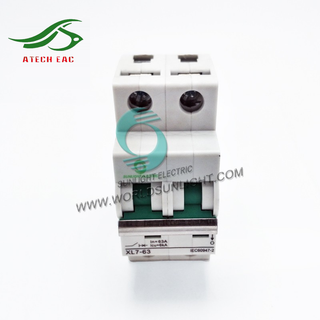 Át tép MCB 2P dùng cho hệ thống điện năng lượng mặt trời