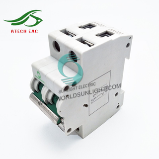 Át tép MCB 2P dùng cho hệ thống điện năng lượng mặt trời