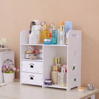 Kệ Đựng Mỹ Phẩm, Sách Báo Hình Bàn Chân ( màu trắng)