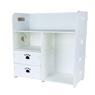 Kệ Đựng Mỹ Phẩm, Sách Báo Hình Bàn Chân ( màu trắng)