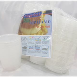 Hủ Đựng Bánh Flan Có Nắp Size Lớn (Loại Dày)