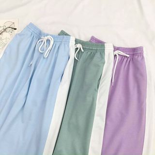 Quần ống rộng sọc