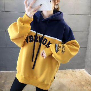 hoodie pha 2 màu