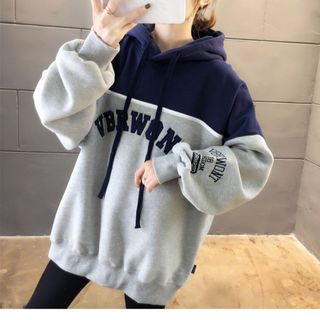 hoodie pha 2 màu