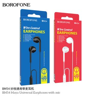 Tai nghe nhét tai có dây BM54 Maya Borofone kèm mic