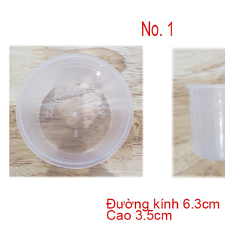 Hủ Đựng Bánh Flan Có Nắp Size Nhỏ (Loại Dày)
