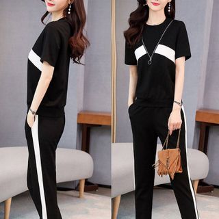 Bộ đồ thể thao nữ phối khóa kéo TT02