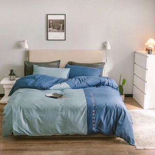 Bộ Chăn Ga Gối Cotton 4 món Phối Màu