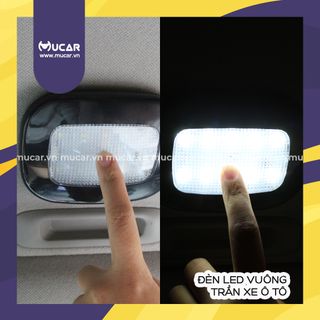 Đèn led trần xe ô tô vuông