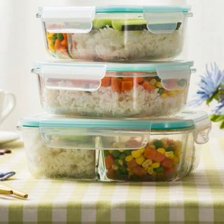 Hộp cơm thuỷ tinh chịu nhiệt chia ngăn