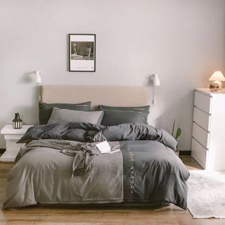 Bộ Chăn Ga Gối cotton Phối Màu Giá Rẻ