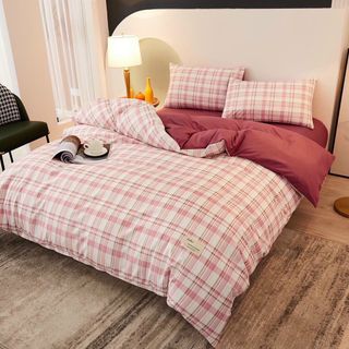 Bộ Ga Gối Cotton Tici Kẻ siêu rẻ