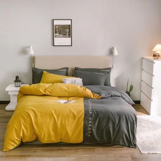 Bộ Chăn Ga Gối Cotton Hoạt Tính Phối, Homestay