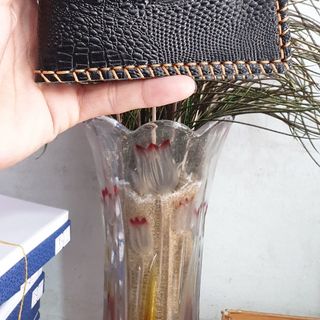 Ví nam da bò in vân cá sấu