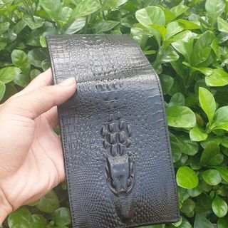 Ví nam da bò in vân cá sấu