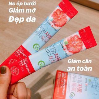 [Combo lẻ 5 gói] Nước ép Bưởi Giảm Cân Đẹp Da Real Grapefruit Vita Tok Tok SangA