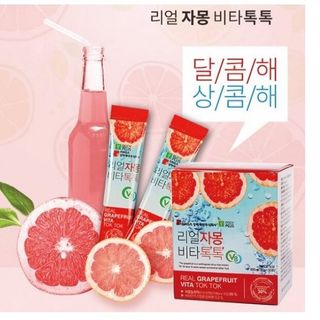 [Combo lẻ 5 gói] Nước ép Bưởi Giảm Cân Đẹp Da Real Grapefruit Vita Tok Tok SangA