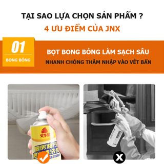[ Siêu Sạch ] Chai Xịt KITCHEN OILY FOAM CLEANER Tẩy Rửa Nhà Bếp-Nhà Tắm Đa Năng Bảo Vệ Da Tay FEMARI