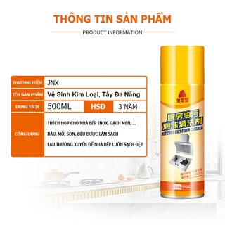 [ Siêu Sạch ] Chai Xịt KITCHEN OILY FOAM CLEANER Tẩy Rửa Nhà Bếp-Nhà Tắm Đa Năng Bảo Vệ Da Tay FEMARI