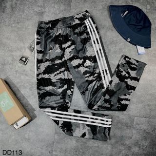 Quần nỉ thể thao nam vân camo (rằn ri) 3 sọc truyền thống huyền thoại