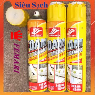 [ LOẠI TỐT ] Chai Xịt bọt Đa Năng FOAM Cleaner Công Nghệ Mỹ Vệ Sinh Ghế Da, Nội Thất Ô TÔ, Túi Ví Da, Giày Dép, Gỗ giá sỉ