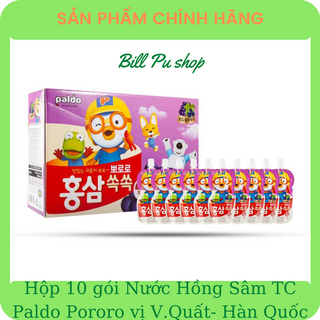 Nước Hồng Sâm Trái Cây PALDO PORORO 100ml đủ vị cho bé - HÀN QUỐC