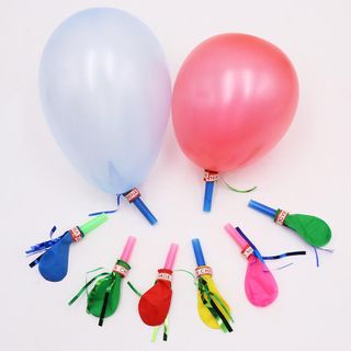 Bịch 25 đồ chơi thổi bong bóng kèm còi