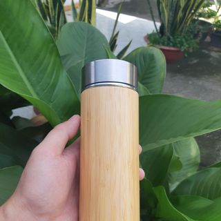 Bình giữ nhiệt vỏ tre