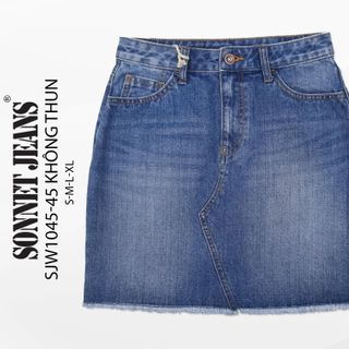 CHÂN VÁY JEANS NỮ THỜI TRANG CAO CẤP - SJW 1045