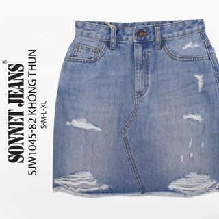 CHÂN VÁY JEANS NỮ THỜI TRANG CAO CẤP - SJW 1045