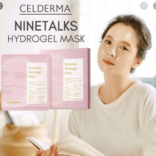 (Hộp 5 miếng) Mặt Nạ Thạch Sinh Học Cấp Ẩm, Đàn Hồi, Căng Bóng Da Celderma Ninetalks Hydrogel Mask