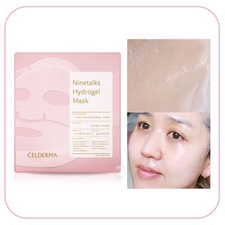(Hộp 5 miếng) Mặt Nạ Thạch Sinh Học Cấp Ẩm, Đàn Hồi, Căng Bóng Da Celderma Ninetalks Hydrogel Mask