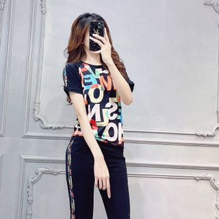 Bộ đồ thể thao phối chữ HOSC TT427-1