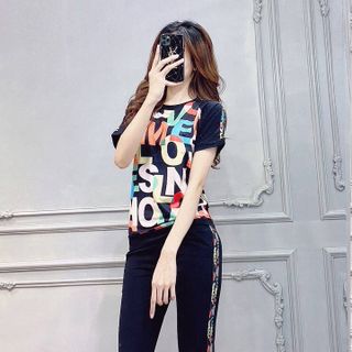 Bộ đồ thể thao phối chữ HOSC TT427-1