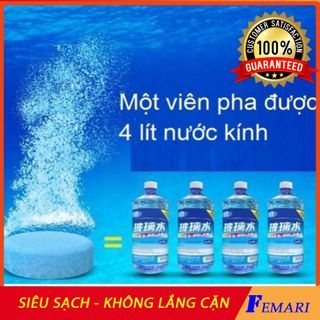 Viên sủi rửa kính lái chuyên dụng xe ô tô - Chất tẩy rửa kính chắn gió xe giá sỉ