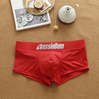 Sịp Boxer Nam AUSSIEBUM Thun Lạnh Cao Cấp Màu đỏ