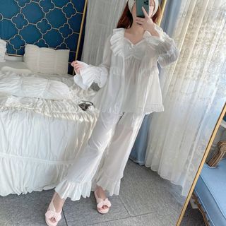 Đồ ngủ sét choàng bánh bèo thô quảng Châu
