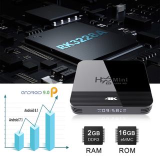 Android Tivi box H96mini H8 ram 2G, bộ nhớ 16G, xem phim 4K, tính năng tìm kiếm bằng giọng nói bảo hành 12 tháng