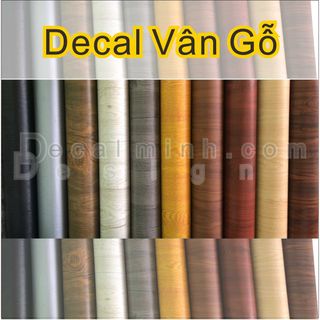 Decal Vân Gỗ có keo sẵn