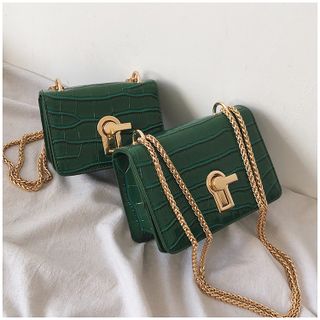 Túi xách nữ đeo chéo thời trang, dây xích to cao cấp