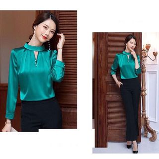 Áo Sơ Mi Phi Bóng Cao Cấp Cổ Lọ