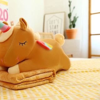 Bộ Chăn Gối Văn Phòng 3in1 Ngựa
