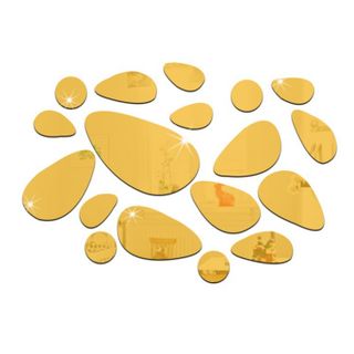 12 Miếng Trang Trí Tường (vàng, bạc)