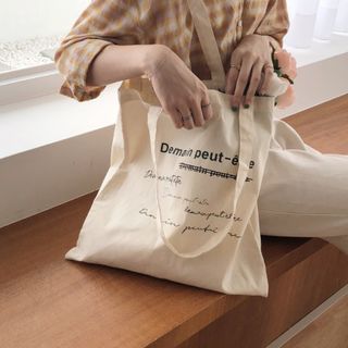 Túi Đeo Chéo Tote Vải Canvas Demain Peut - TV011