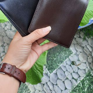 Ví nappa có lá , bao bóp bẻ , siêu mềm mịn