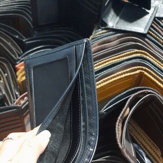 Ví nappa có lá , bao bóp bẻ , siêu mềm mịn