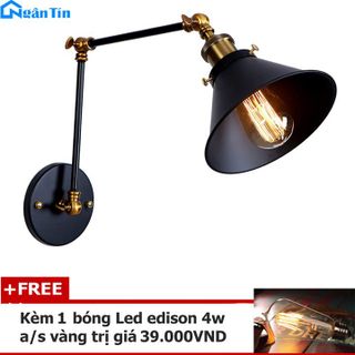 Đèn Led treo tường gắn tường trong nhà cầu thang E27 220V GTCN109 Ngân Tin - Kèm một bóng LED Edison 4W giá sỉ