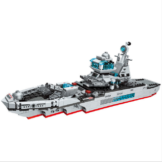 Bộ đồ chơi lắp ráp kiểu lego Qman 8 trong 1 1411 mô hình chiến hạm