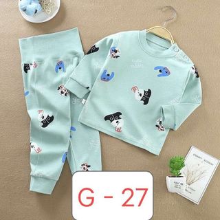 Bộ cotton trẻ em Quảng Châu cạp cao